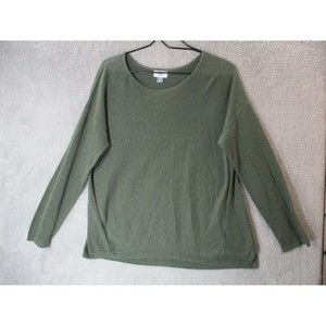 OLD NAVY Sweater Women Large Army Green Long Sleeve Round Neck Casual Shirt Top